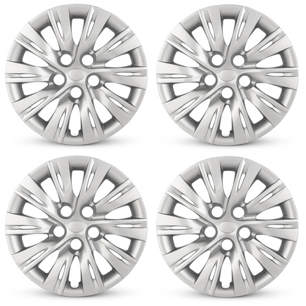 2012-2014 Toyota Camry Four Piece Set Silver Wheel Cover Caps / Hubcaps